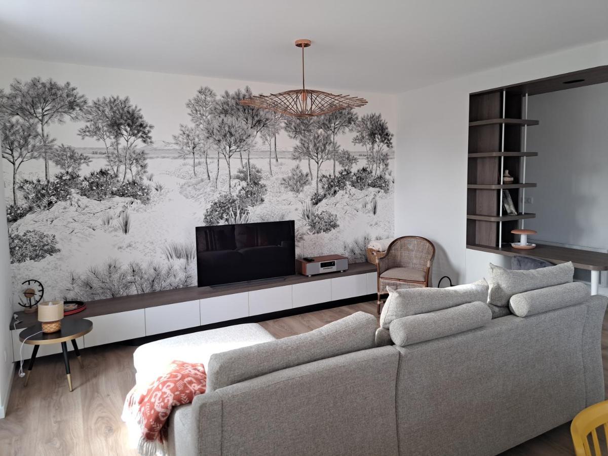 Superbe Appartement T3 Au Centre Plage .Parking Hendaye Exterior photo